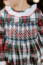 Load image into Gallery viewer, Girls Plaid Smocked Bubble
