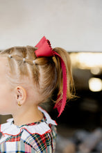 Load image into Gallery viewer, Red Dotted Edge Bow
