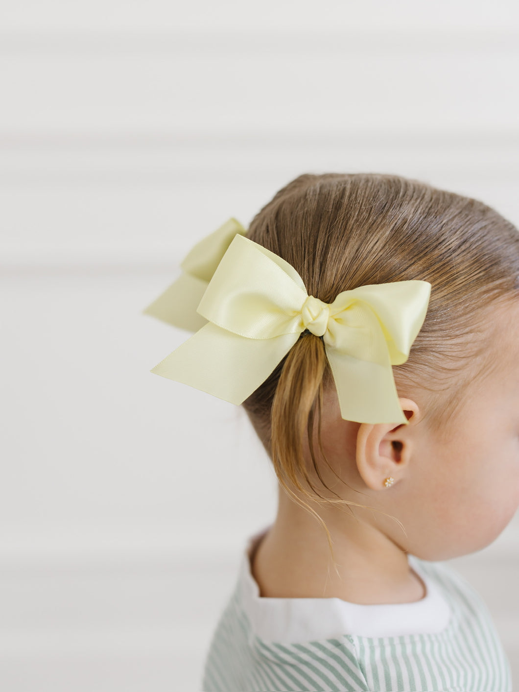 Yellow Satin Pigtail Set