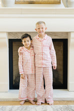 Load image into Gallery viewer, Boys Red Plaid Pajama Set
