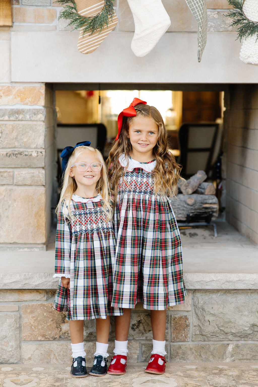 Plaid Smocked Dress