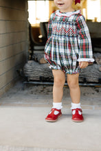 Load image into Gallery viewer, Girls Plaid Smocked Bubble
