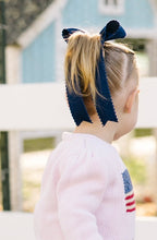Load image into Gallery viewer, Navy Dot Bow
