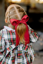 Load image into Gallery viewer, Red Dotted Edge Bow
