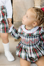 Load image into Gallery viewer, Girls Plaid Smocked Bubble
