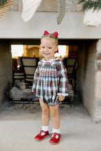 Load image into Gallery viewer, Girls Plaid Smocked Bubble
