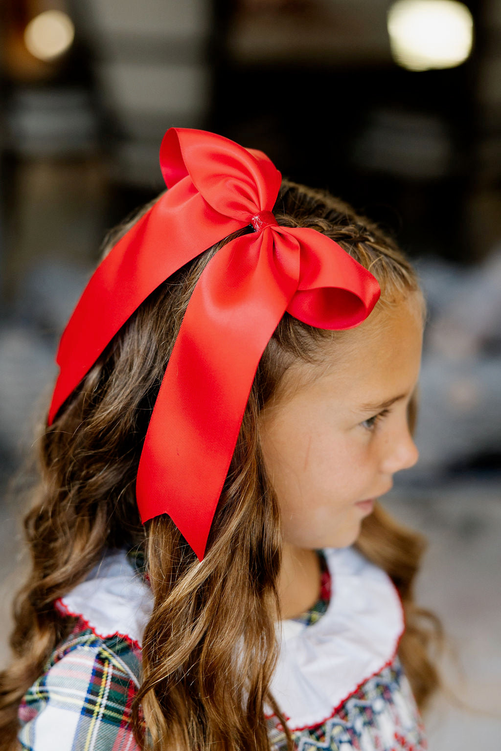 Red Satin Bow