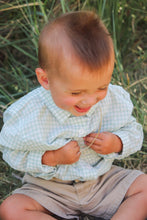 Load image into Gallery viewer, Green Button Up
