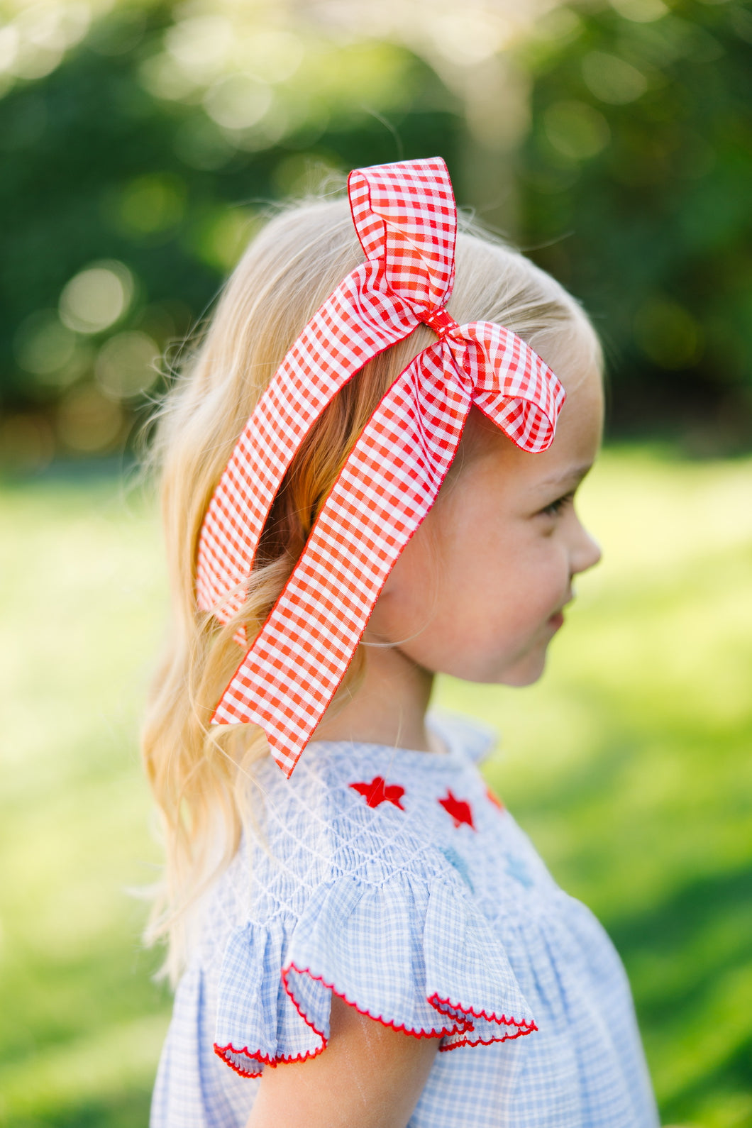 Red Gingham Bow
