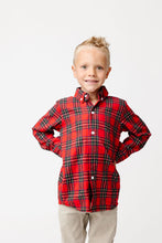 Load image into Gallery viewer, Red Plaid Button Up
