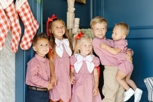 Load image into Gallery viewer, Red Gingham Bow Dress
