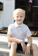 Load image into Gallery viewer, Boys Tan Check Button Up
